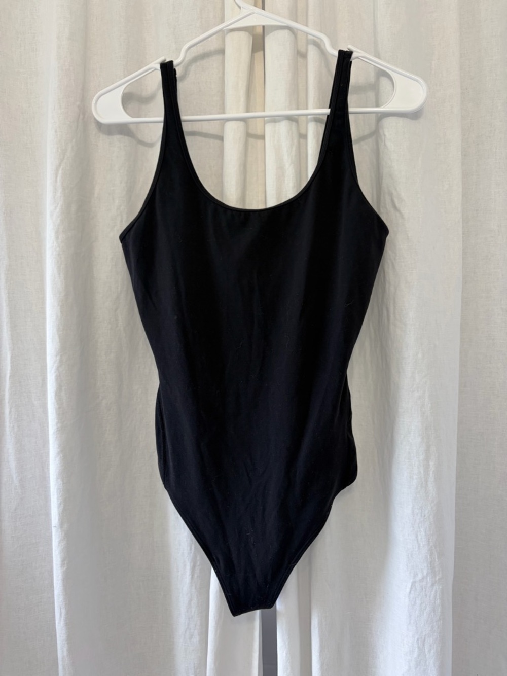 lululemon athletica Black Scoop-Neck One-Piece Bodysuit